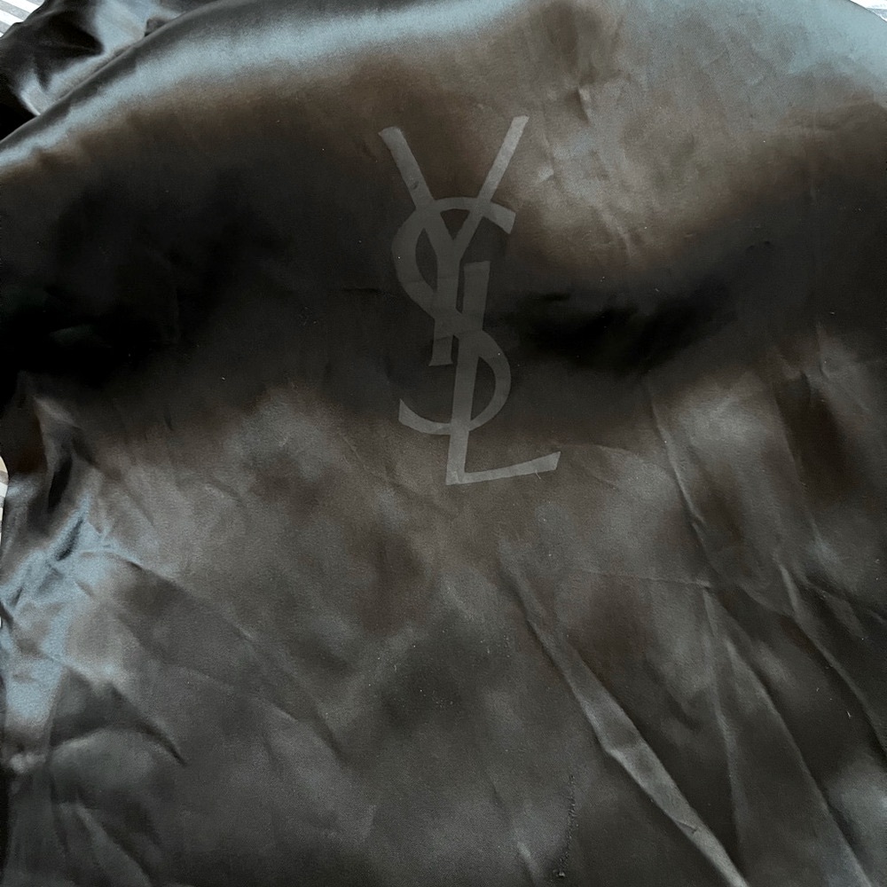 15 x 23 inch YSL silk draw string bag